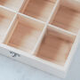 Personalised Floral Wooden Accessory Storage Box, thumbnail 6 of 6