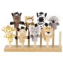 Personalised Wooden Finger Puppet Theatre And Puppets, thumbnail 5 of 12