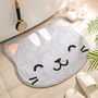 Shiba Dog And Kawaii Cat Floor Bath Mat, thumbnail 3 of 5