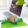 There's No One Like Ewe! 3D Pop Up Punny Sheep Animal Card! Fun Silly Cute Anniversary Card! Best Bday Card For Him And Her, thumbnail 8 of 8