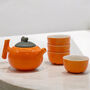 Orange Herbal Tea Set With Teapot And Four Tea Cups, thumbnail 4 of 6