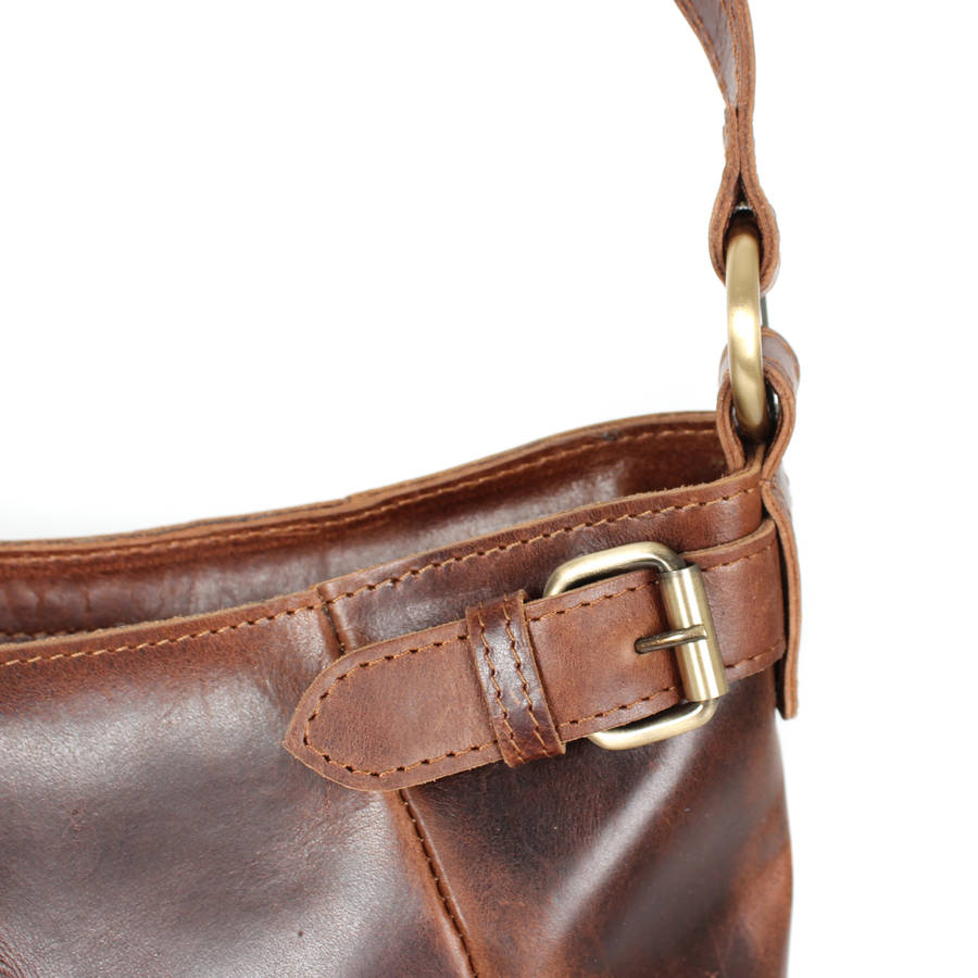 lola brown leather tote by the leather store | notonthehighstreet.com