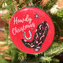 Howdy Christmas Tree Decoration, thumbnail 4 of 4
