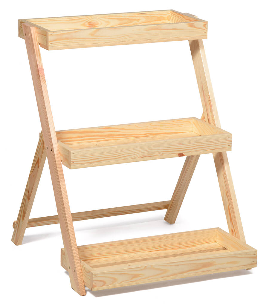 three wicker basket stand