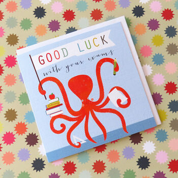 Octopus Good Luck Card, 3 of 4