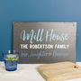 Personalised 'Family Home' Slate Sign, thumbnail 1 of 2