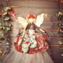 Personalised Christmas Toadstool Fairy Tree Topper, thumbnail 5 of 12