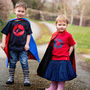 Personalised Dad And Child Superhero T Shirt Set, thumbnail 2 of 12