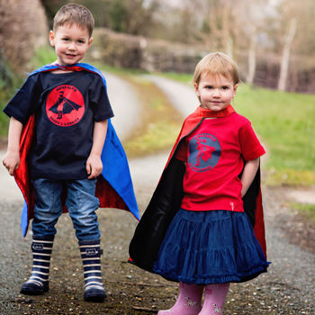 Personalised Dad And Child Superhero T Shirt Set, 2 of 12