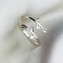 Sterling Silver Leaf Vine Adjustable Ring, thumbnail 4 of 6