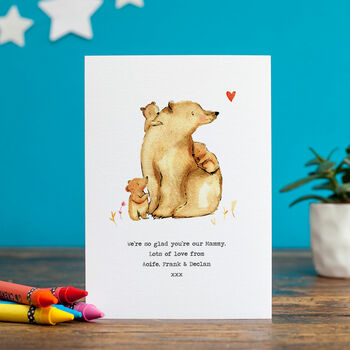Personalised Mummy Bear Mother's Day Card, 4 of 4