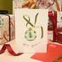 Festive Baubles Eco Christmas Card Pack Of Eight, thumbnail 5 of 7