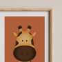 Giraffe Illustration Nursery Print, thumbnail 4 of 4