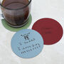 Personalised Leather Coaster, thumbnail 2 of 8
