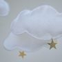White Multi Cloud And Star Baby Mobile, thumbnail 4 of 6