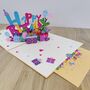 Pop Up 3D Birthday Card With Personalised Age, thumbnail 3 of 5