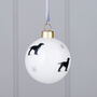 Christmas Spaniel Bone China Bauble Decorations, thumbnail 3 of 5