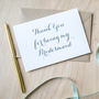 'Thank You For Being My Bridesmaid' Greetings Card, thumbnail 1 of 1