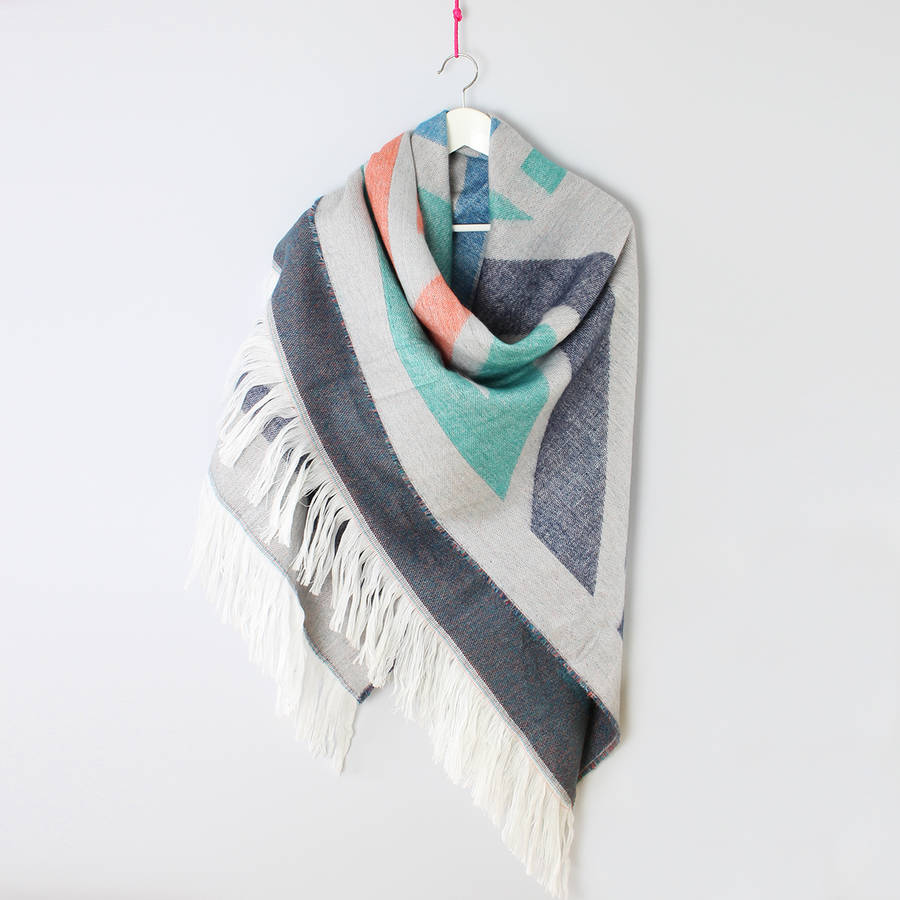 Large Statement Scarf Cape By Studio Hop
