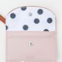 Personalised Rose Gold Vegan Leather Card Purse, thumbnail 5 of 5