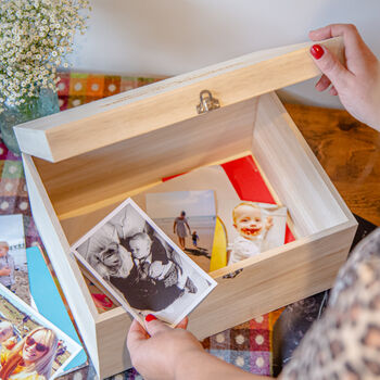 Personalised Favourite Memories Wooden Keepsake Box, 5 of 5