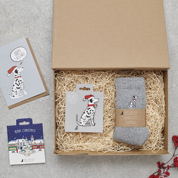 Christmas Dalmatian Dog Pin Badge, 3 of 12