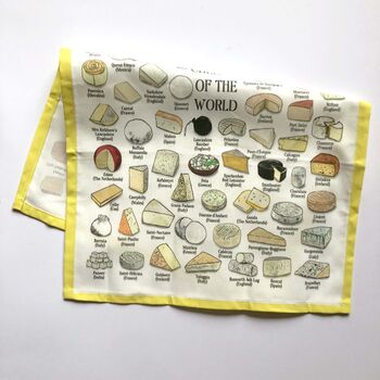 Cheeses Of The World Tea Towel, 3 of 9