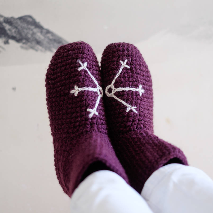 handmade baby booties