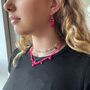 'La Vie En Rose' Opal Chalcedony And Garnet Necklace, thumbnail 1 of 8