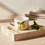 Handmade Lemon Ceramic Mug With Gold Handle, thumbnail 1 of 3