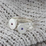 Personalised Silver Birthstone Stacking Rings, thumbnail 3 of 5