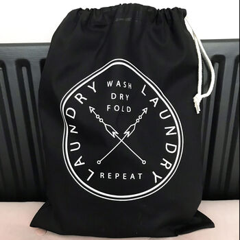 Home And Travel Laundry Bag, Wash Dry Fold Repeat, 3 of 6