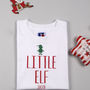 Personalised Father, Child And Baby Elf T Shirts, thumbnail 3 of 4