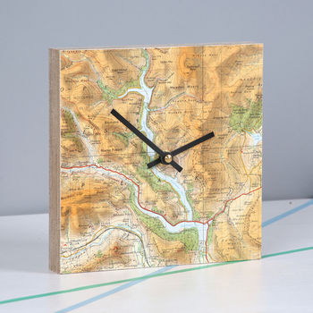 Personalised Map Location Square Clock, 3 of 8