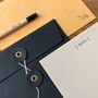 'Hello' Letterpress Notepaper Writing Set, thumbnail 1 of 4