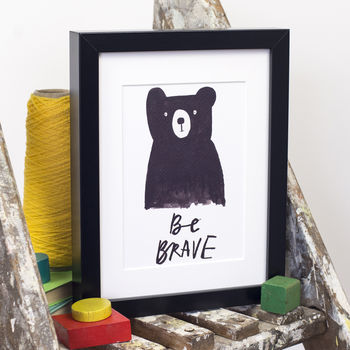 'Be Brave' Bear Print, 5 of 8