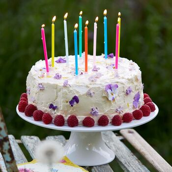 Colourful Tall Cake Candles 16 Pack, 5 of 5