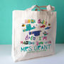 Personalised Time Flies With A Fun Teacher Bag, thumbnail 3 of 9