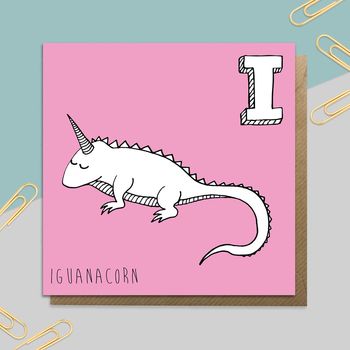 Unicorn Alphabet Cards A To M, 9 of 12