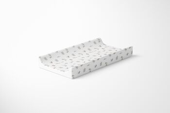 Safari Animals And Stork Deluxe Unisex Baby Anti Roll Wedge Changing Mat, 3 of 3