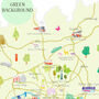 Map Of Greater Manchester, thumbnail 4 of 8