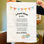 Personalised Poem Tea Towel 80th Birthday Gift, thumbnail 10 of 11