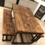 Reclaimed Industrial Mid Extending Table Cb 131, thumbnail 5 of 6