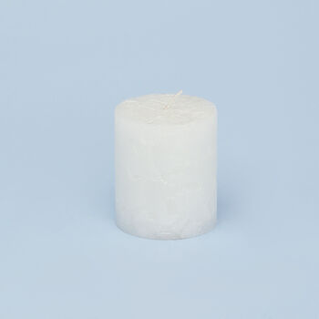 G Decor Adeline White Pearl Textured Pillar Candle, 3 of 6