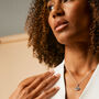 Third Eye Chakra Sapphire Sterling Silver Necklace, thumbnail 3 of 9