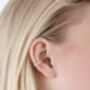 Skinny Drip Ear Cuff With White Topaz, thumbnail 2 of 6