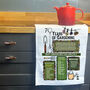 70 Years Of Gardening 70th Birthday Gift Tea Towel, thumbnail 2 of 6