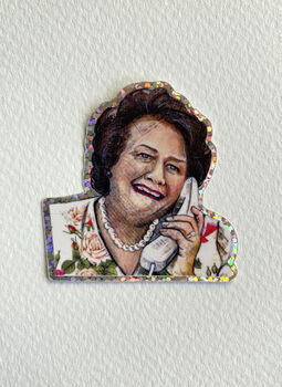 Hyacinth Bucket Holographic Sticker, 2 of 5