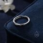 Sterling Silver Minimalist Facted Ring, thumbnail 4 of 9
