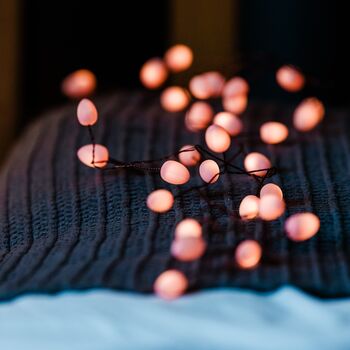 Teardrops Peach Fairy Lights, 2 of 3